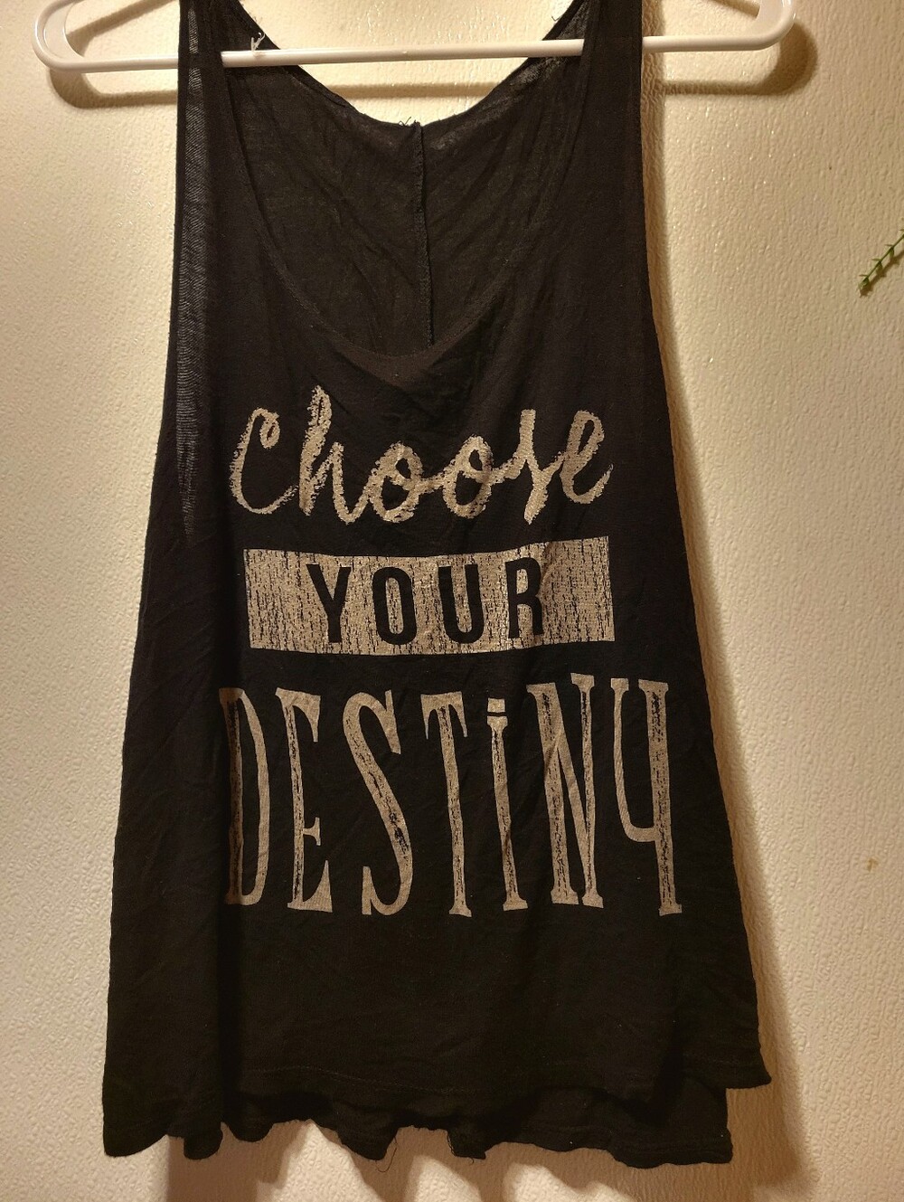 Triumph Black Tank Top Choose Your Destiny